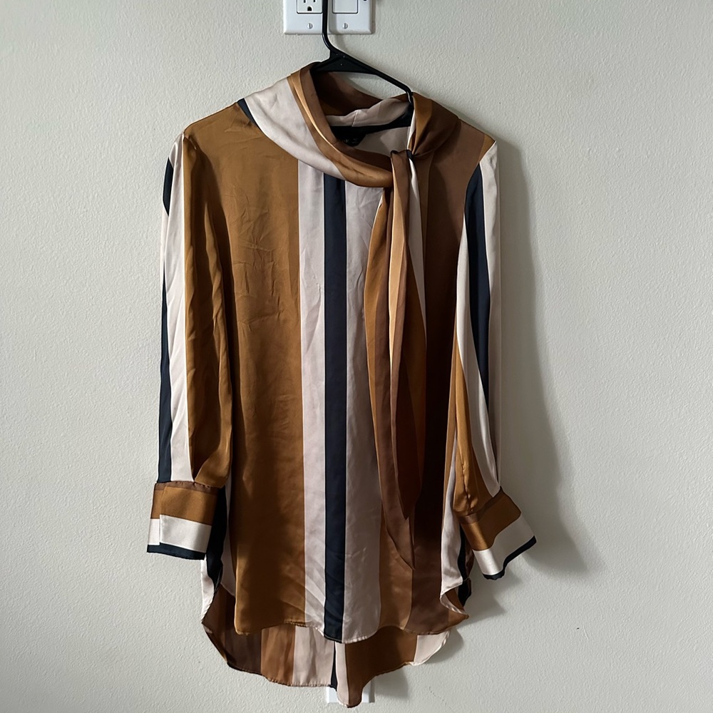 Zara Basic Striped Blouse